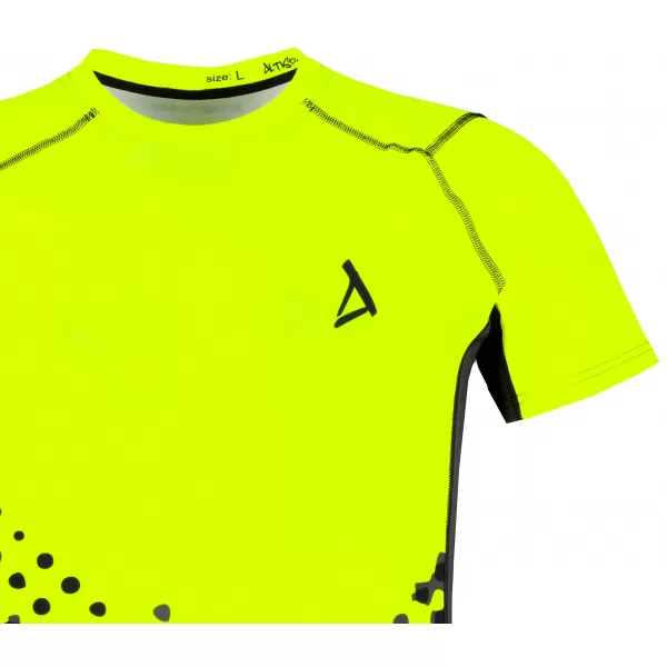  Férfi funkcionális tömörítés T -piró prémium ALTISPORT VOJ/ALM109TR04 FLUO SÁRGA 