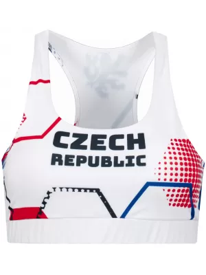 Női funkcionális sport melltartó prémium ALTISPORT VOJ/ALW036POD01 HEXA FEHÉR