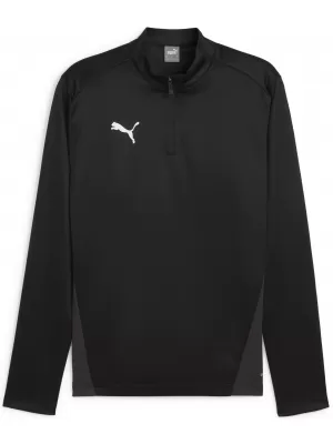Ing PUMA TEAMGOAL TRAINING 1/4 ZIP TO 658629_03 PUMA FEKETE/FEHÉR/SÖTÉTSZÜRKE