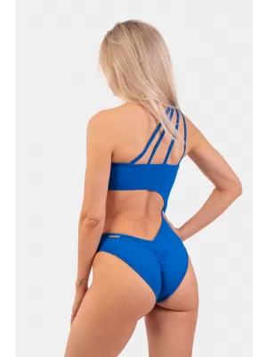 Aszimmetrikus egy vállú monokini 459 BLUE Nebbia