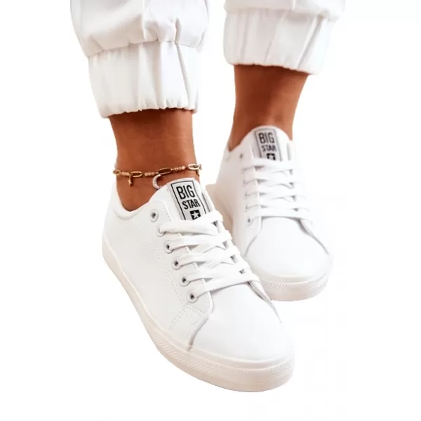  Női bőr tornacipő BIG STAR JJ274311 WHITE Big Star Shoes 