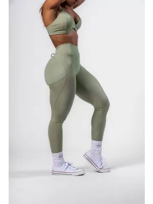 Formázó leggings fűzéssel STRONG BEAUTY 426 LIGHT GREEN Nebbia