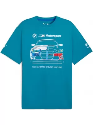 Ing PUMA BMW MMS BOLD GRAPHIC TEE 632914-06 KÉK