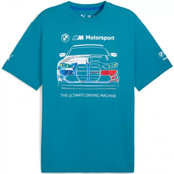  Ing PUMA BMW MMS BOLD GRAPHIC TEE 632914-06 KÉK 