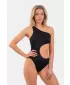 Aszimmetrikus egy vállú monokini 459 BLACK Nebbia