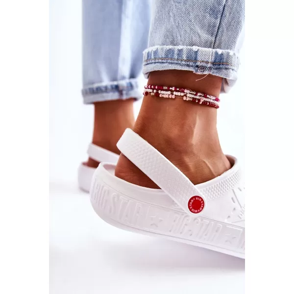  Női felbújós papucs BIG STAR II275003 WHITE Big Star Shoes 
