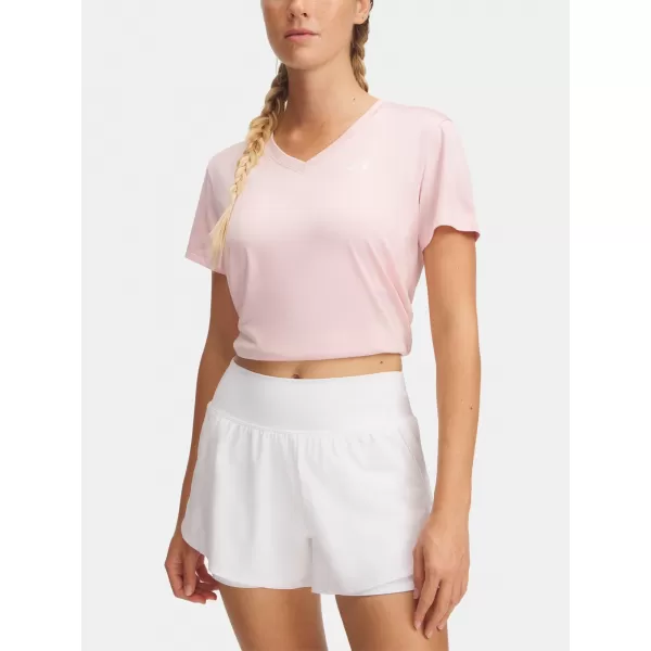  Női póló UNDER ARMOUR TECH SSV- TWIST 1384227-647 RÓZSASZÍN 