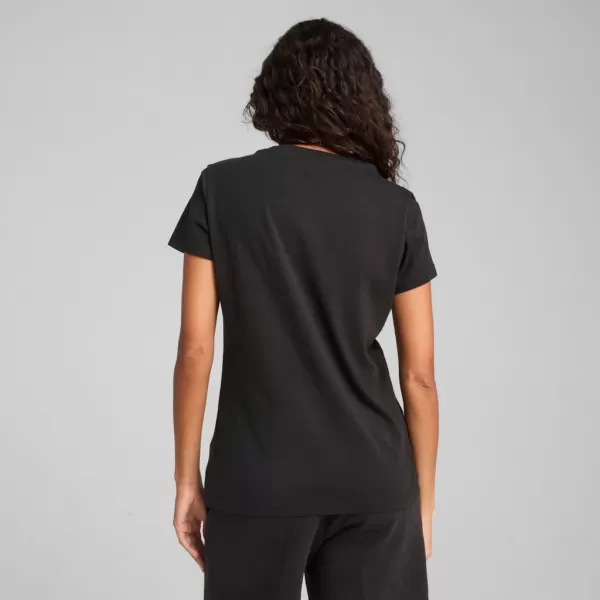  Ing PUMA ESS SCRIPT TEE 684982-01 FEKETE 