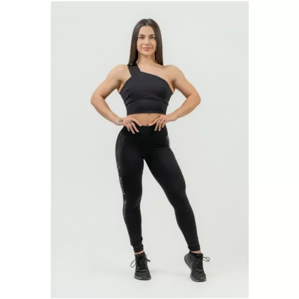  Női sportmelltartó nagy támasztékkal INTENSE Asymmetric 841 BLACK/GOLD Nebbia 