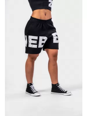 MUSCLE MOMMY 624 BLACK Nebbia 6 hüvelykes Sweat rövidnadrág