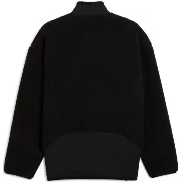  Férfi dzseki PUMA TECH SOFT TECH RELAXED SHERPA JACKET 632104-01 FEKETE 