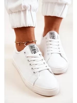 Női bőr tornacipő BIG STAR JJ274311 WHITE Big Star Shoes