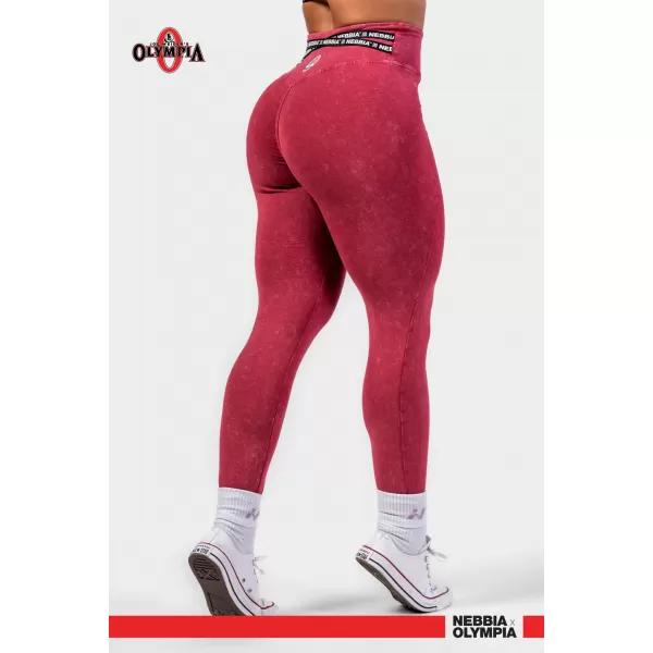  Mosott leggings magas derékkal LEGACY 777 RED Nebbia 