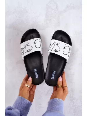Női divatpapucs BIG STAR JJ274A275 WHITE Big Star Shoes