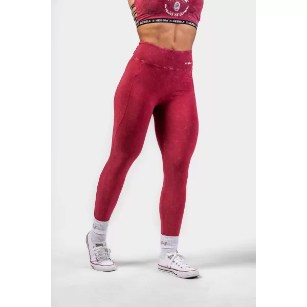  Mosott leggings magas derékkal LEGACY 777 RED Nebbia 