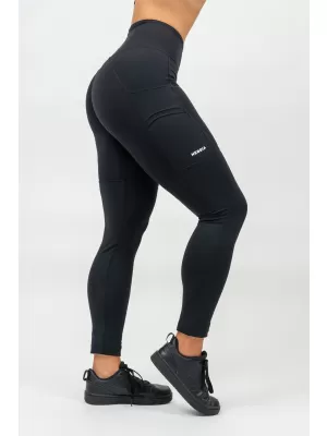 Magas derekú leggings LEG DAY GOALS 248 BLACK Nebbia
