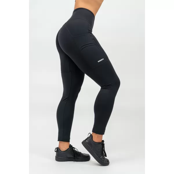  Magas derekú leggings LEG DAY GOALS 248 BLACK Nebbia 