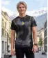 Férfi funkcionális T -piró prémium ALTISPORT VOJ/ALM113TR01 FEKETE-FLUO SÁRGA