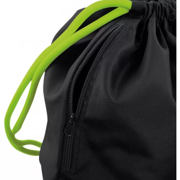  | BG 110 BLACK/LIME GREEN BagBase 