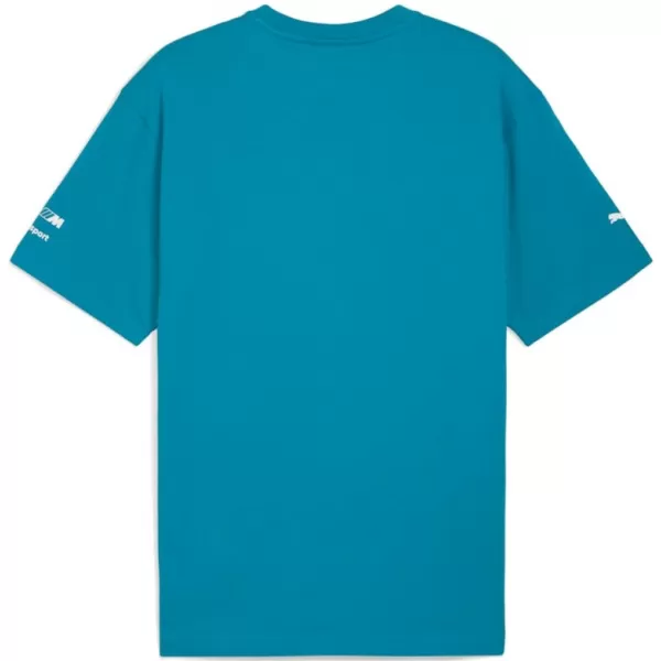  Ing PUMA BMW MMS BOLD GRAPHIC TEE 632914-06 KÉK 
