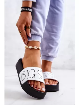 Női divatpapucs BIG STAR JJ274A275 WHITE Big Star Shoes