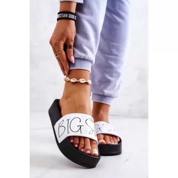  Női divatpapucs BIG STAR JJ274A275 WHITE Big Star Shoes 