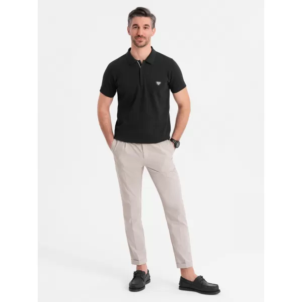  Férfi t -póló OMBRE OM-POSS-0148 FEKETE 