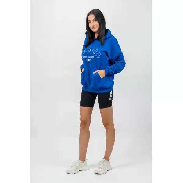  Oversize kapucnis pulóver GYM RAT 256 BLUE Nebbia 