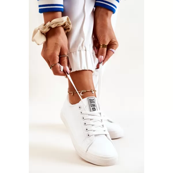 Női bőr tornacipő BIG STAR JJ274311 WHITE Big Star Shoes 