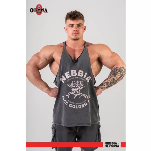  Mosott izom hát stringer GOLDEN AGE 791 BLACK Nebbia 