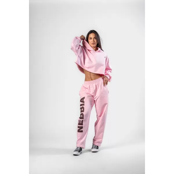  Bő bő melegítőnadrág BOYFRIEND STYLE 432 PINK Nebbia 