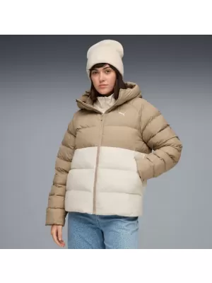 Női kabát PUMA MONO HOODED JACKET 688385-87 FEHÉR
