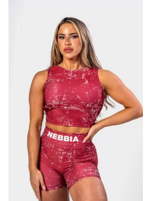 Crop top ROUGH GIRL 617 RED Nebbia