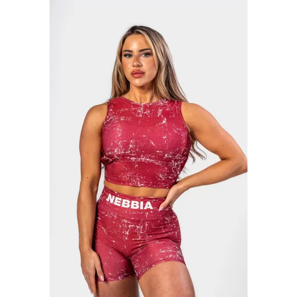  Crop top ROUGH GIRL 617 RED Nebbia 