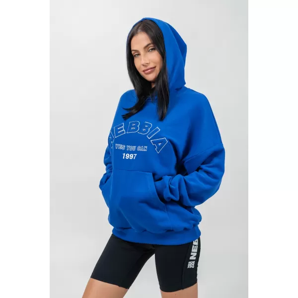 Oversize kapucnis pulóver GYM RAT 256 BLUE Nebbia 