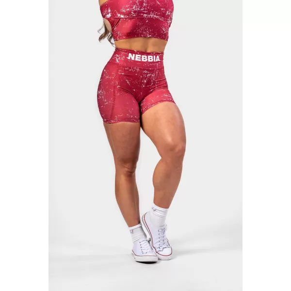  HAMMIES 615 RED Nebbia magas derekú 5 hüvelykes leggings rövidnadrág 