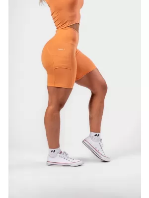 Kerékpáros rövidnadrág magas derékkal ELITE 467 ORANGE Nebbia