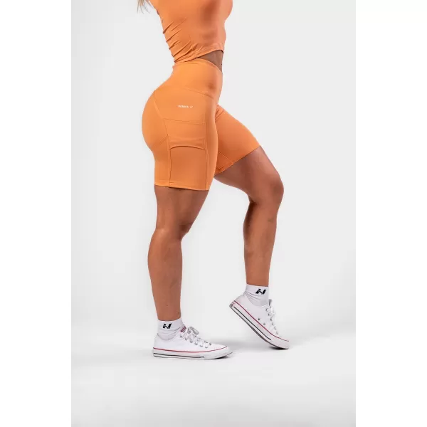  Kerékpáros rövidnadrág magas derékkal ELITE 467 ORANGE Nebbia 