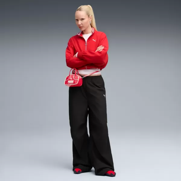  Hölgyek nadrágja PUMA WARDROBE ESS PARACHUTE WOVEN PANTS OP 632044-01 FEKETE 