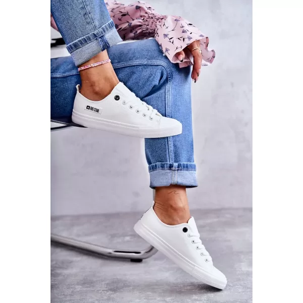  BIG STAR női bőr tornacipő KK274010 WHITE Big Star cipő 