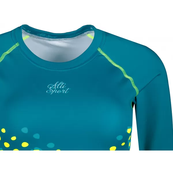  A nők funkcionális termés legfontosabb prémiumja ALTISPORT VOJ/ALW109TR04 SMARAGD/FLUO SÁRGA 