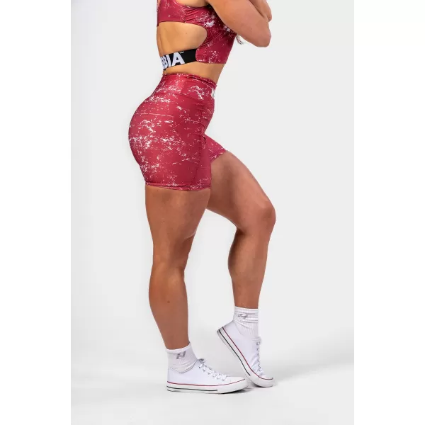  HAMMIES 615 RED Nebbia magas derekú 5 hüvelykes leggings rövidnadrág 