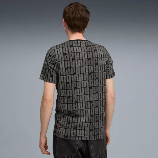  Férfi póló PUMA ESS LOGO LAB AOP TEE 688185-01 FEKETE 