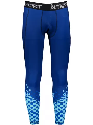 Férfi hosszú prémium sportleggings ALTISPORT VOJ/ALM109LEG01 KIRÁLYKÉK