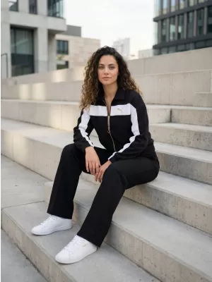 Női kabát PUMA T7 RELAXED TRACK JACKET 632137-01 FEKETE