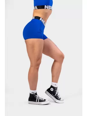 Fitness rövidnadrág magas derékkal GLUTE PUMP 240 BLUE Nebbia