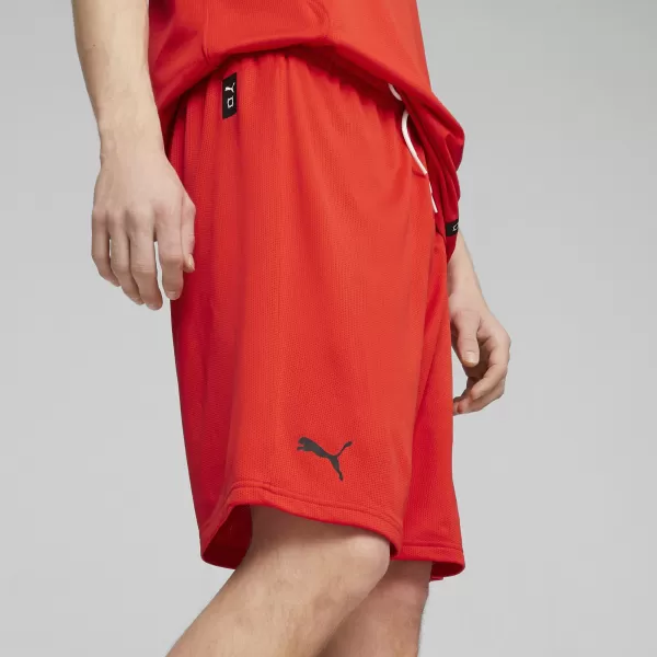  Rövidnadrág PUMA HOOPS TEAM PRACTICE SHORT 676641_03 PUMA PIROS 