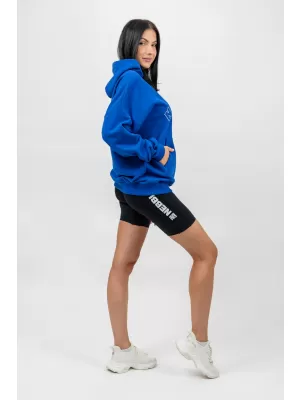 Oversize kapucnis pulóver GYM RAT 256 BLUE Nebbia