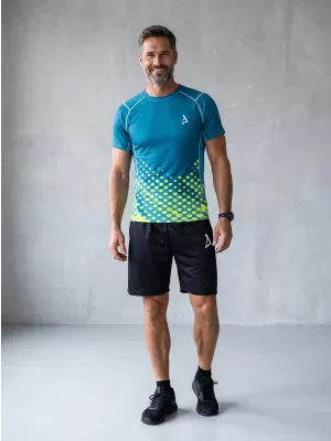 Férfi funkcionális tömörítés T -piró prémium ALTISPORT VOJ/ALM109TR04 SMARAGD-FLUO