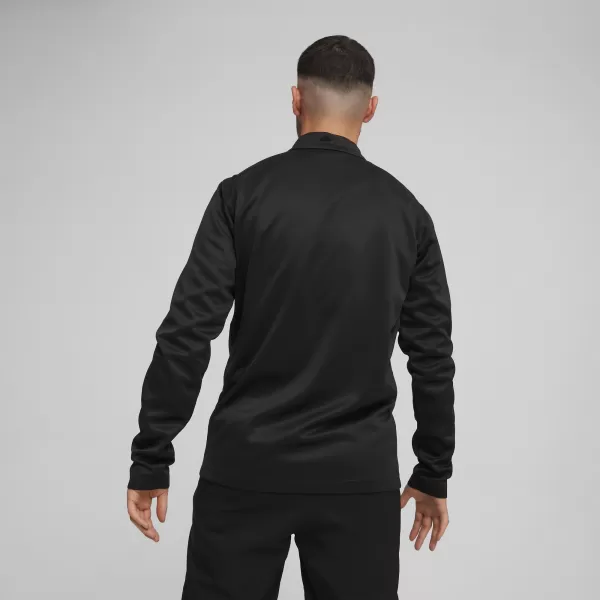  Ing PUMA TEAMGOAL TRAINING 1/4 ZIP TO 658629_03 PUMA FEKETE/FEHÉR/SÖTÉTSZÜRKE 